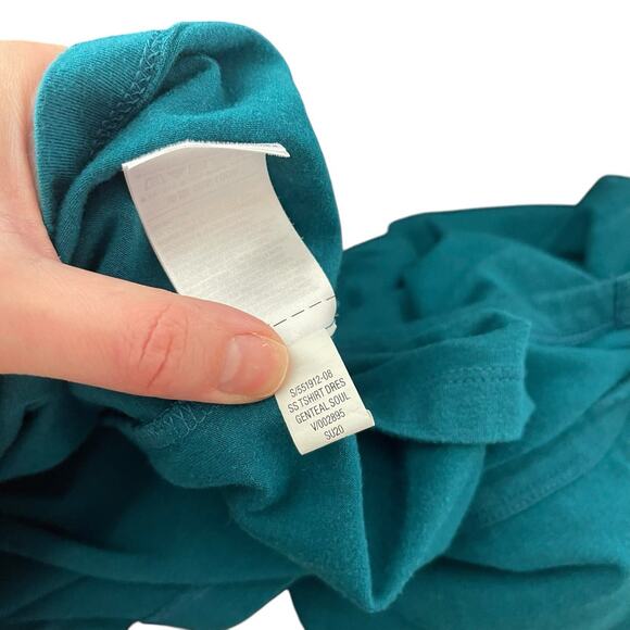 Set of 2 Old Navy Womens Large T-Shirt Dress Teal Printed Short Sleeve Basic - Picture 14 of 14